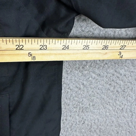 Adidas Track Jacket Mens Medium Black Windbreaker Logo High Neck Embroidered - Picture 6 of 11